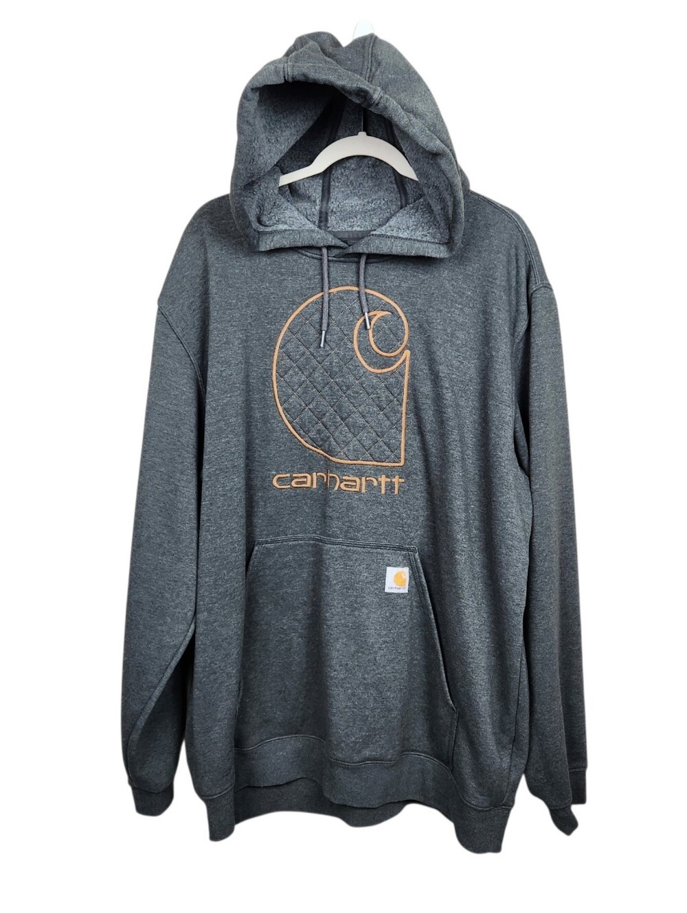 Carhartt Grey Loose Fit Midweight Graphic Hoodie Hooded Sweatshirt Mens Size XL